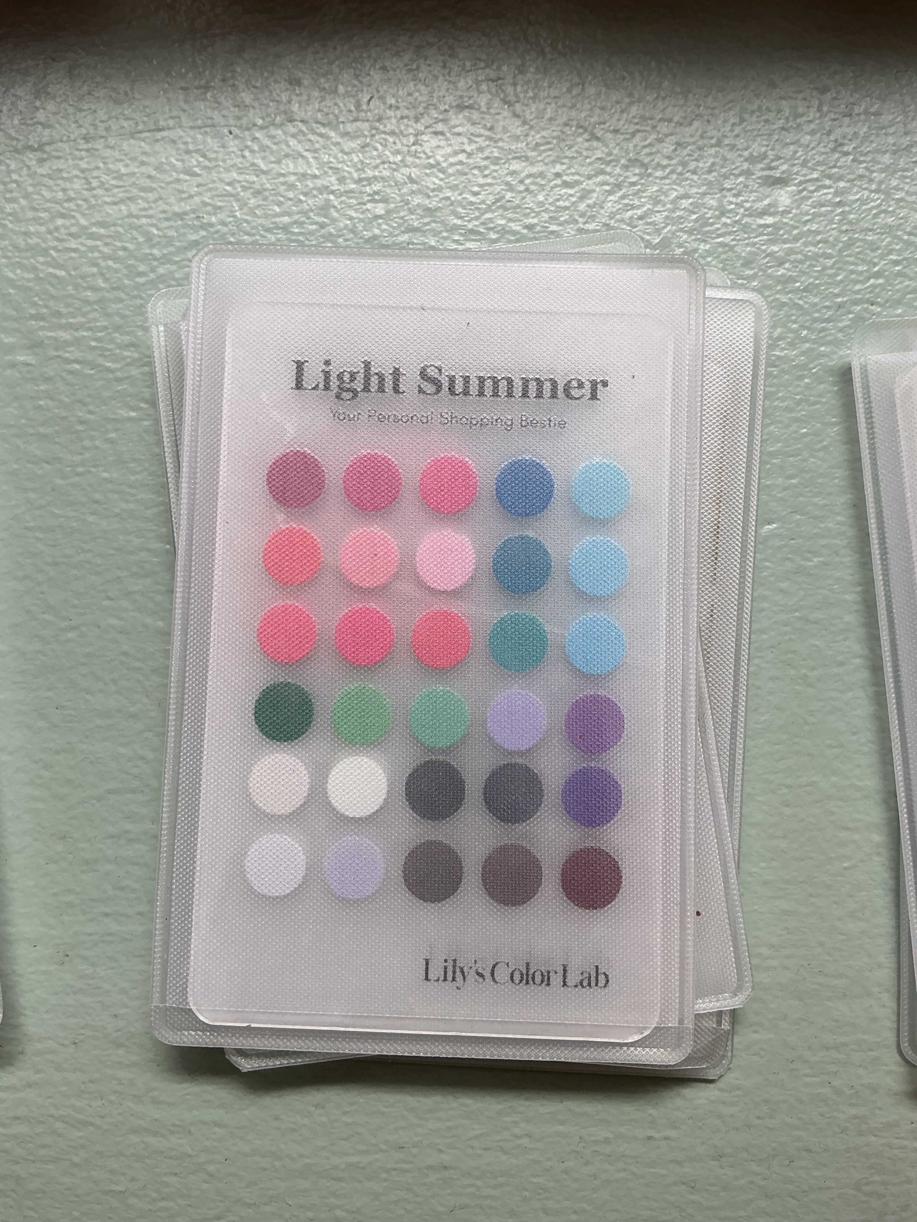 Color Card, Light Summer, SoHo – Lily's Color Lab